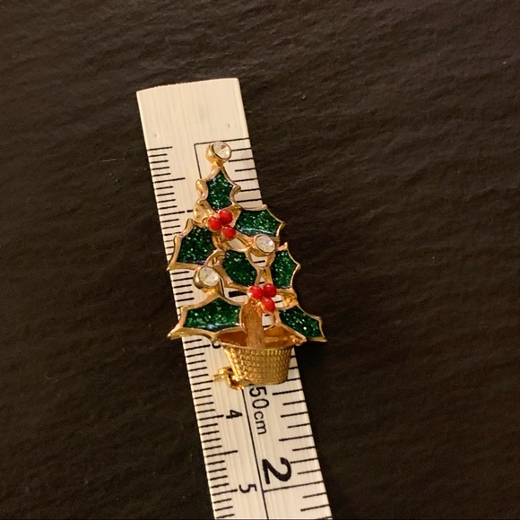 Avon 2003 Christmas Holly Tree Pin Brooch - Picture 6 of 8